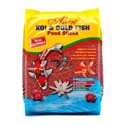 Ahm Koi Goldfish Red Pond Sticks 1 Kg Japon Balık Yemi 8699375333138 Ahm Tatlı Su Akvaryumu Balık Yemleri Amazon Pet Center