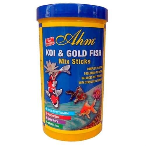 Ahm Pond Mix Sticks Koi Ve Japon Balığı Yemi 1000 ml 8699375333077 Ahm Tatlı Su Akvaryumu Balık Yemleri Amazon Pet Center