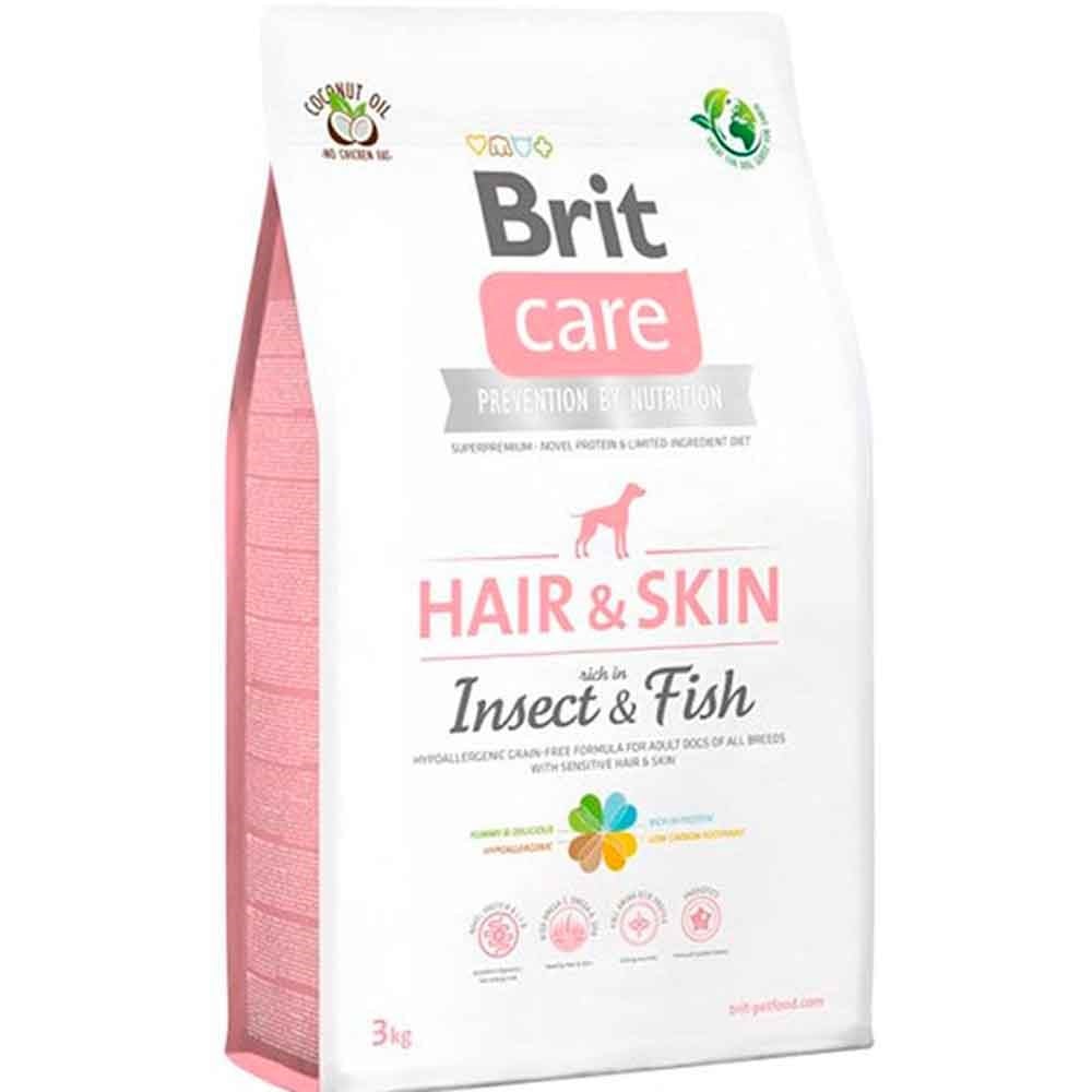 Brit Care Hair Skin Böcekli ve Balıklı Hipoalerjenik Köpek Maması 3 Kg 8595602550135 Amazon Pet Center