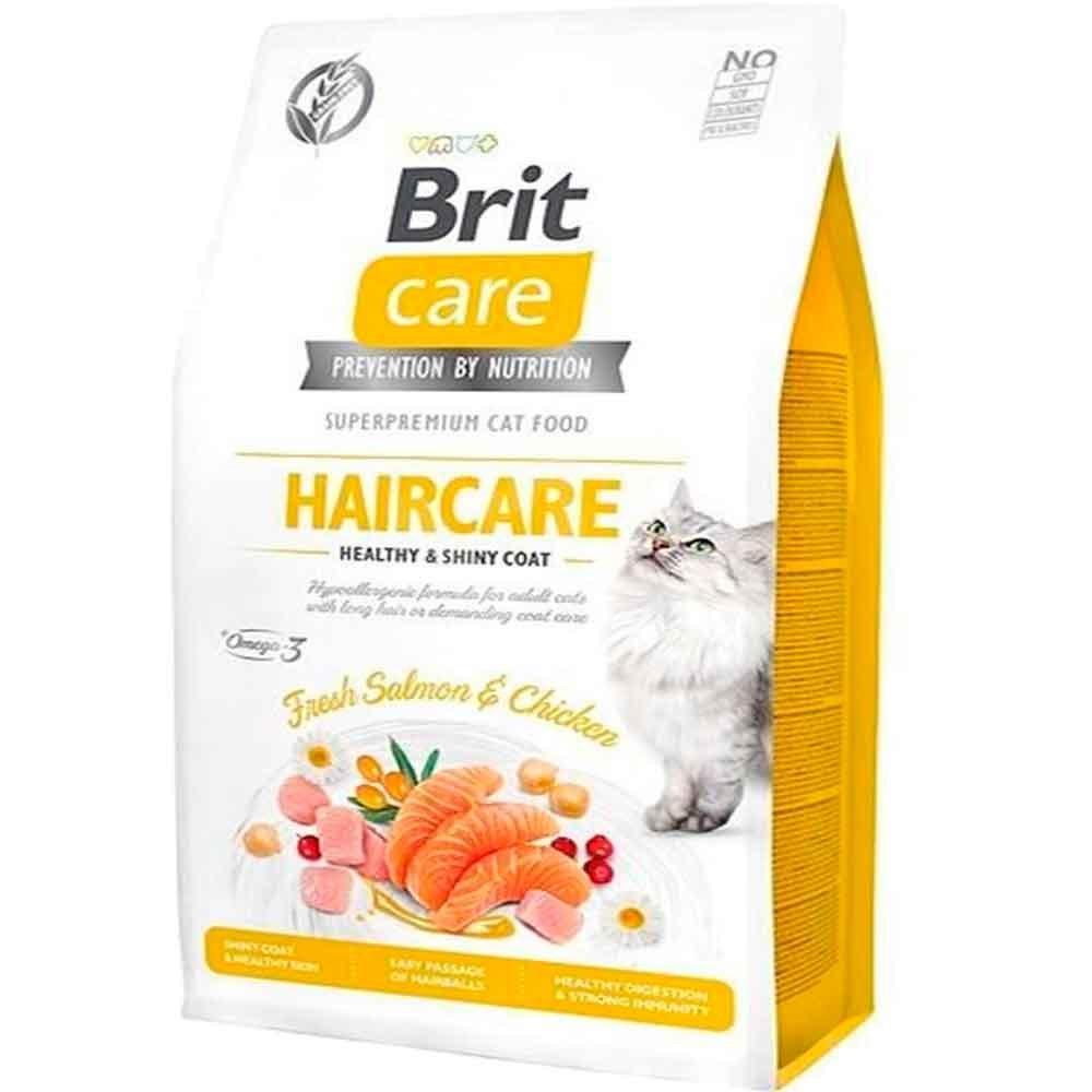 Brit Care Haircare Deri ve Tüy Sağlığı için Tahılsız Yetişkin Kedi Maması 7 kg 8595602540877 Amazon Pet Center