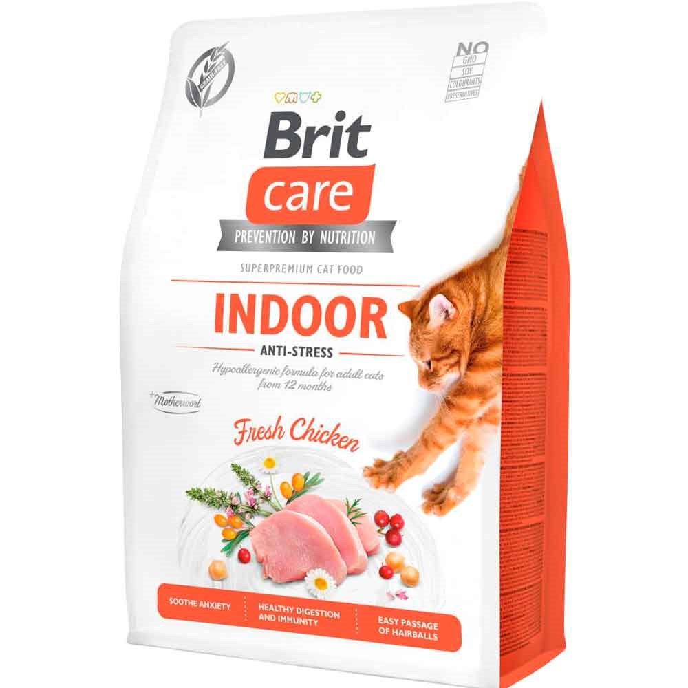 Brit Care Indoor Hypo-Allergenic Stres Azaltıcı Tahılsız Kedi Maması 2 kg 8595602540853 Amazon Pet Center