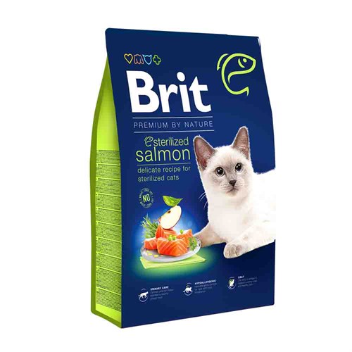 Brit Premium Sterilized Somonlu Kedi Maması 8 Kg 8595602553259 Amazon Pet Center