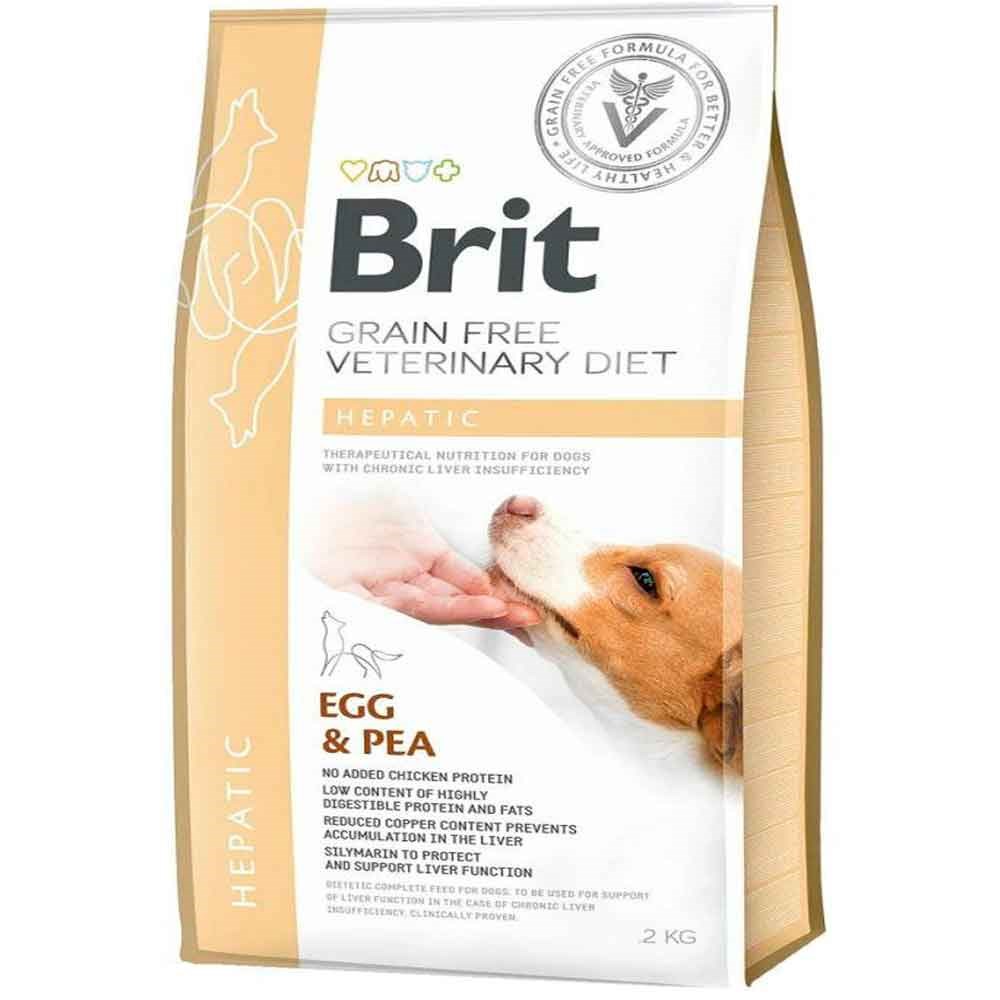 Brit Veterinary Diet Hepatic Karaciğer Yetmezliği olan Köpekler için Tahılsız Köpek Maması 2 Kg 8595602528165 Amazon Pet Center
