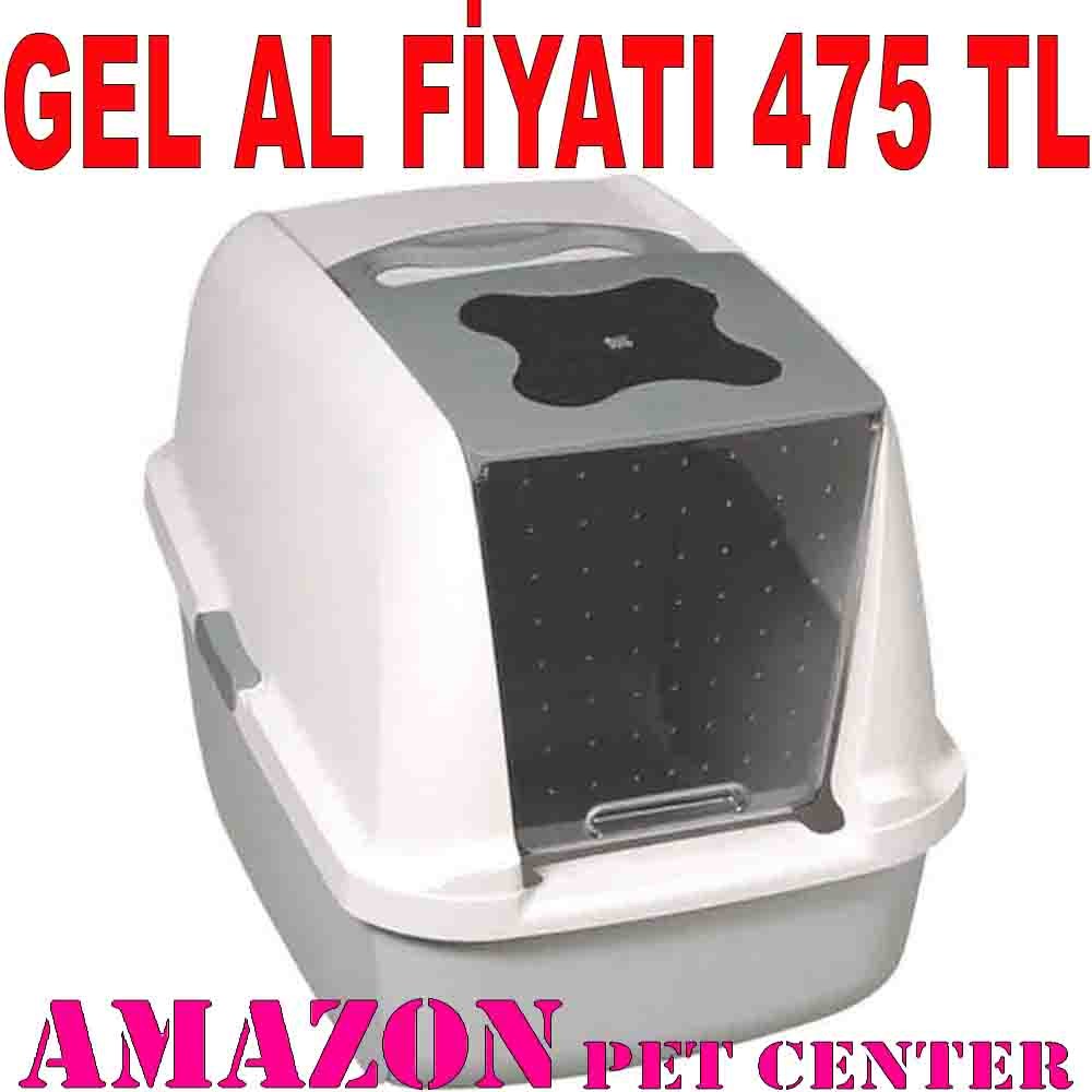 Catit Kapalı Kedi Tuvaleti Gri 022517507025 Amazon Pet Center