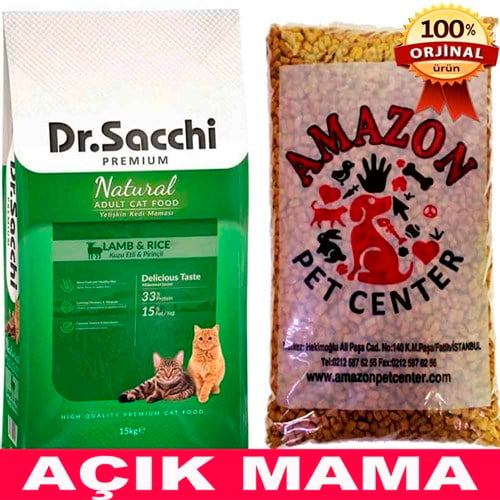 Dr Sacchi Kuzu Etli Kedi Maması Açık 1 Kg 32121681 Dr Sacchi Açık Kedi Maması Amazon Pet Center