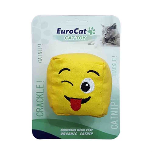 Eurocat Dil Çıkaran Smiley Küp Kedi Oyuncağı 8681144191292 EuroCat Kedi Oyuncakları Amazon Pet Center