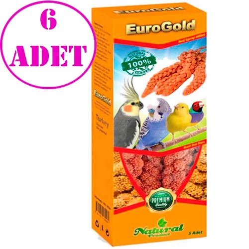 Eurogold Kızıl Dal Darı 5 li 6 AD 32108040 Euro Gold Kuş Krakerleri Amazon Pet Center