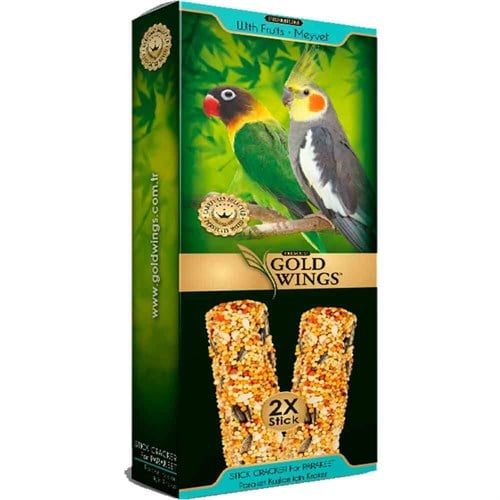 Gold Wings Premium Paraket Krakeri Meyveli 2'li Paket 8680468043683 Gold Wings Premium Kuş Krakerleri Amazon Pet Center
