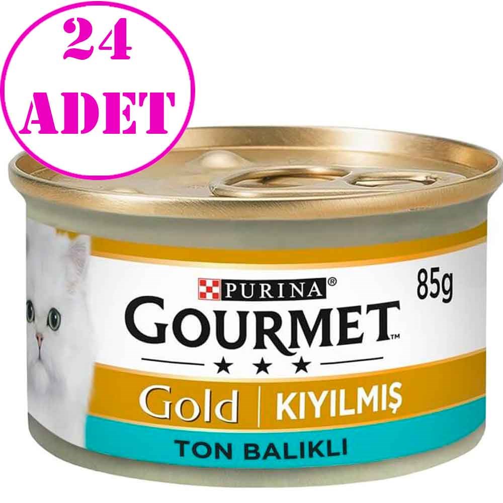Gourmet Gold Kıyılmış Ton Balıklı Kedi Konservesi 85 gr 24 Adet 32107081 Amazon Pet Center