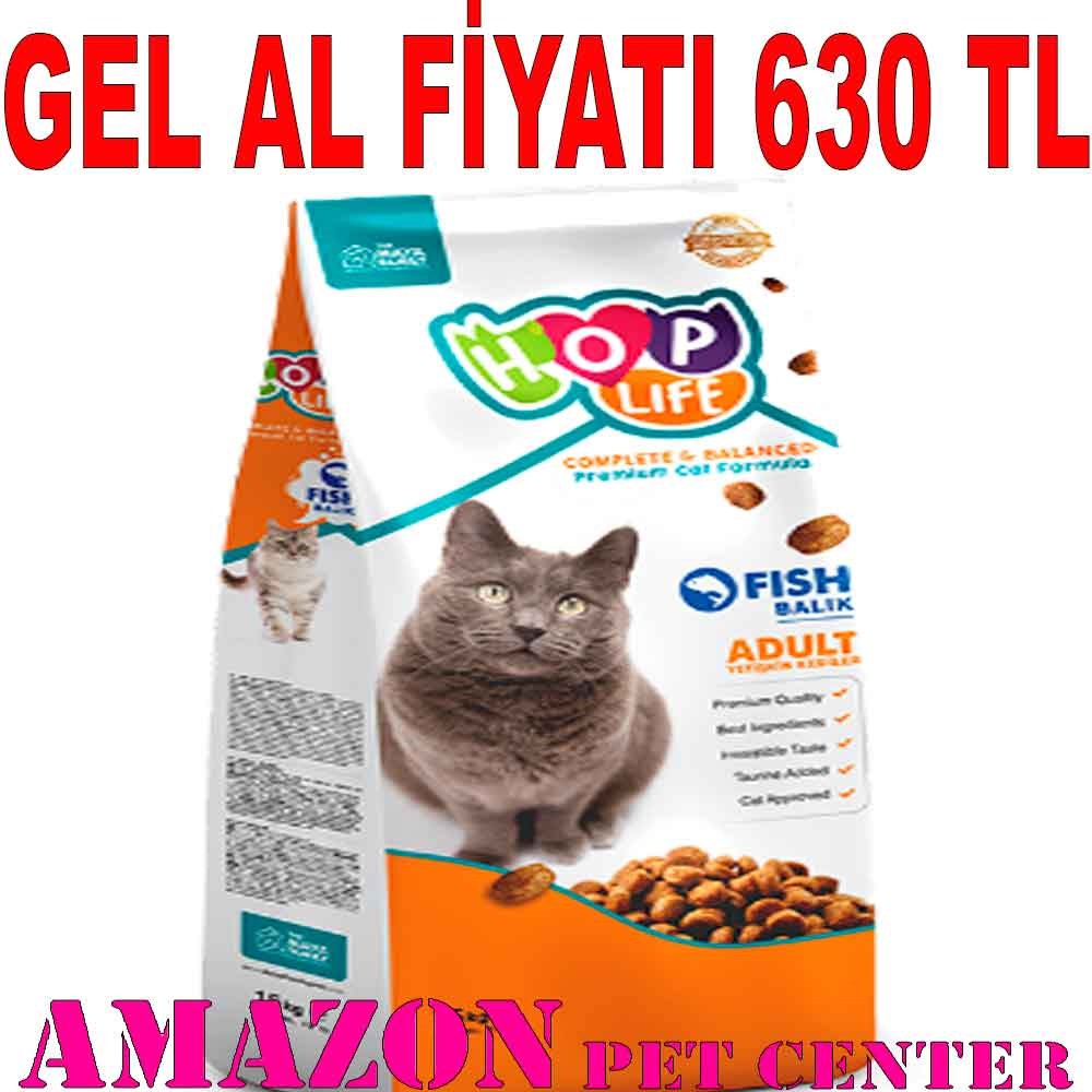 Hop Life Balıklı Yetişkin Kedi Maması 15 Kg 8683347070015 Amazon Pet Center
