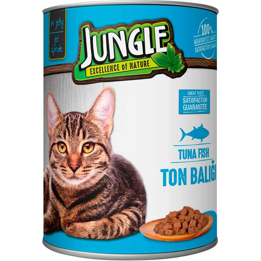Jungle Kedi Konservesi Ton Balıklı 415 GR 8681299602346 Amazon Pet Center