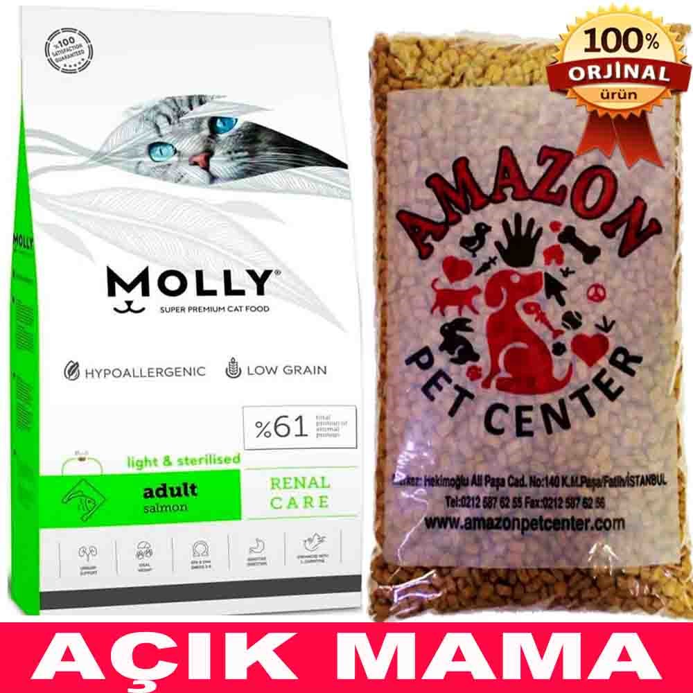 Molly Sterilised Somonlu Kısırlaştırılmış Kedi Maması Açık 1 Kg 32108743 Amazon Pet Center