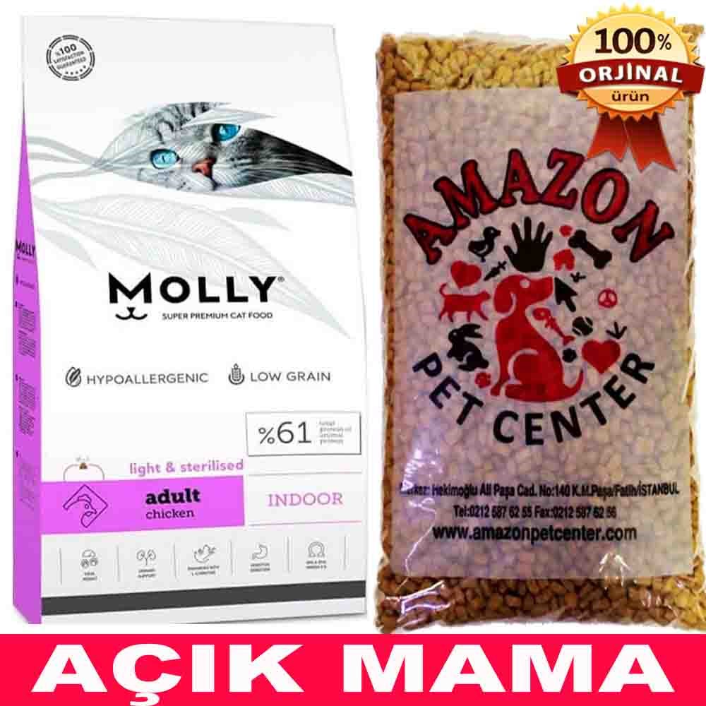 Molly Sterilised Tavuklu Kısırlaştırılmış Kedi Maması Açık 1 Kg 32108729 Amazon Pet Center