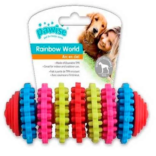 Pawise Rainbow Yavru Köpek Oyuncağı 13,5 CM Large 8886467546662 Pawise Kauçuk Plastik Köpek Oyuncakları Amazon Pet Center