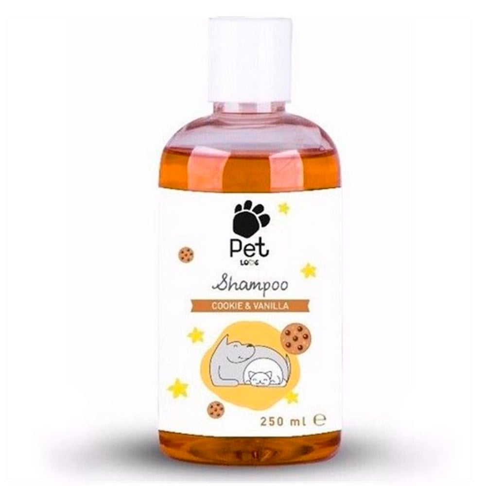 Pet Love Kurabiye ve Vanilya Kokulu Kedi ve Köpek Şampuanı 250 ml 8697407163197 Amazon Pet Center