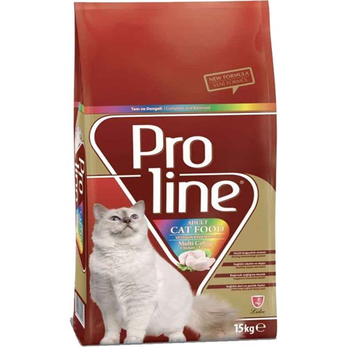 Proline Renkli Tavuklu Kedi Maması 15 Kg 8698995010023 Pro Line Yetişkin Kedi Mamaları Amazon Pet Center