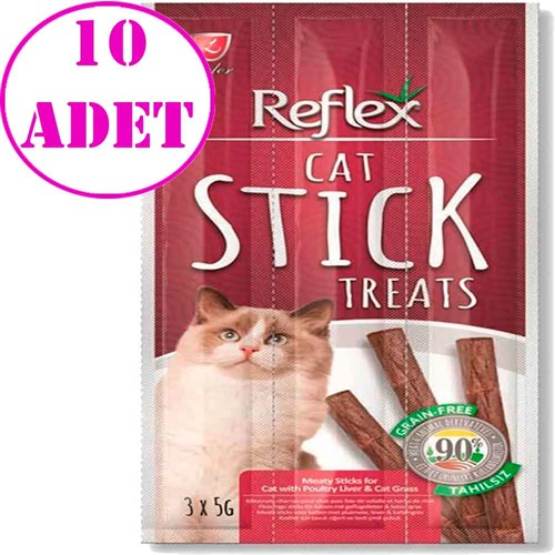 Reflex Ciğerli Kedi Ödül Çubuğu 3 Adet 5 Gr 10 AD 32125009 Reflex Kedi Ödülleri Amazon Pet Center