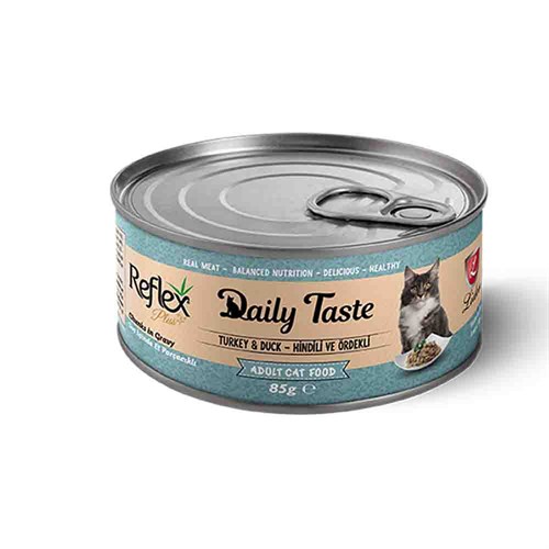 Reflex Daily Taste Hindili ve Ördekli 85 gr 8698995029285 Reflex Plus Yetişkin Kedi Konserve Mamaları Amazon Pet Center
