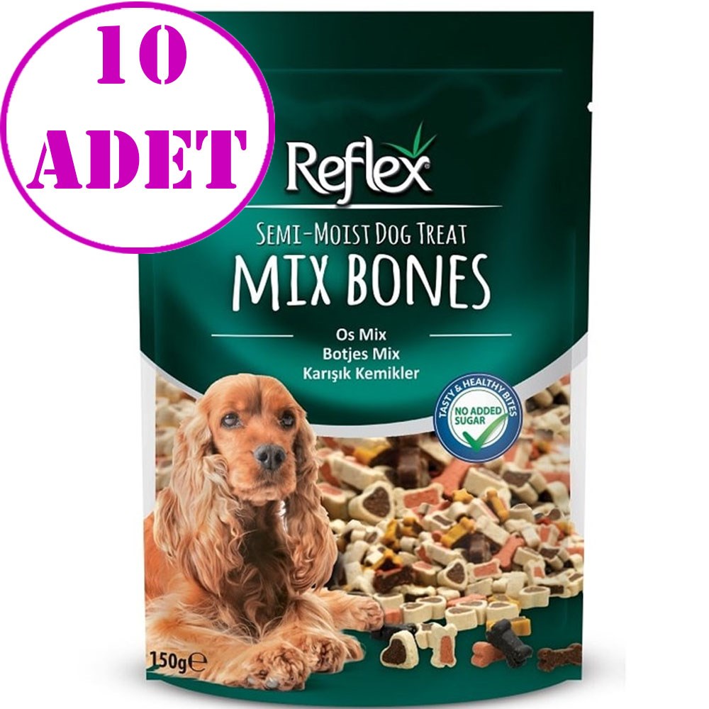 Reflex Mix Bones Karışık Kemikler Yumuşak Köpek Ödülü 150gr 10 AD 32132779 Amazon Pet Center