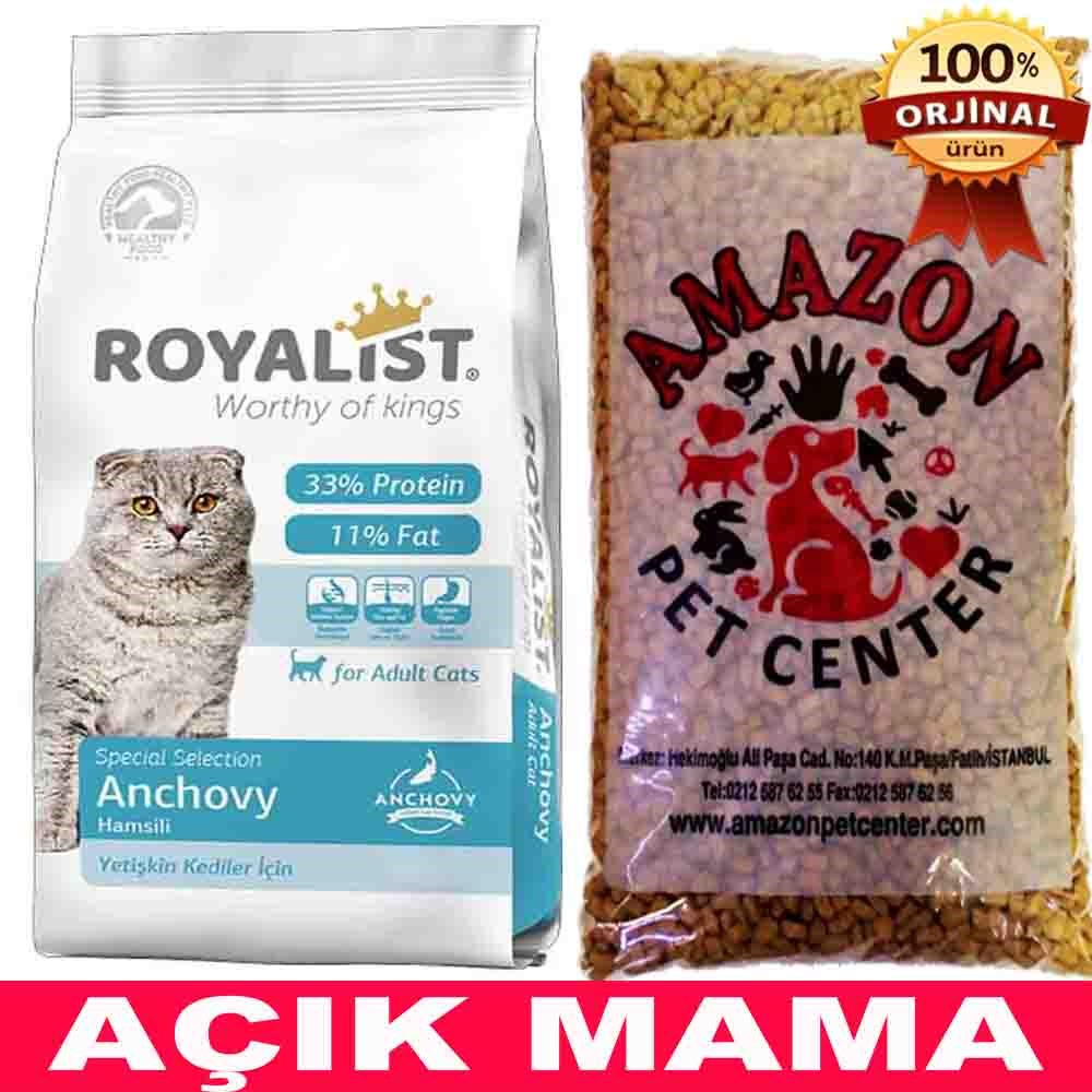 Royalist Hamsili Yetişkin Kedi Maması Açık 1 Kg 32132144 Amazon Pet Center
