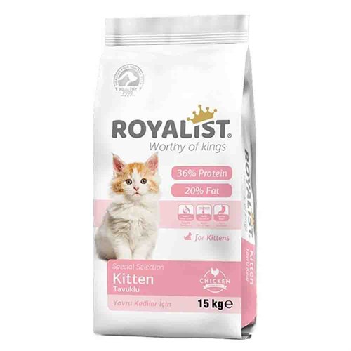 Royalist Kitten Tavuklu Yavru Kedi Maması 15 Kg 8682291400985 Amazon Pet Center