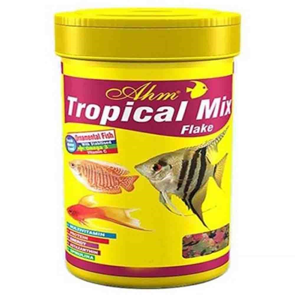 AHM Tropical Mix Flake Food 100ml Pul Balık Yemi 8699375332018 Amazon Pet Center