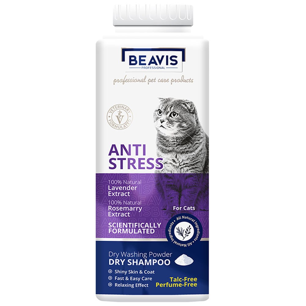 Beavis Anti Stress Lavanta ve Biberiye Özlü Kedi Toz Şampuan 150 Gr 8681299607976 Amazon Pet Center