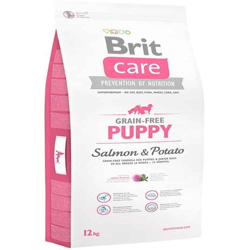Brit Care Puppy Somonlu Tahılsız Yavru Köpek Maması 12 Kg 8595602510047 Amazon Pet Center