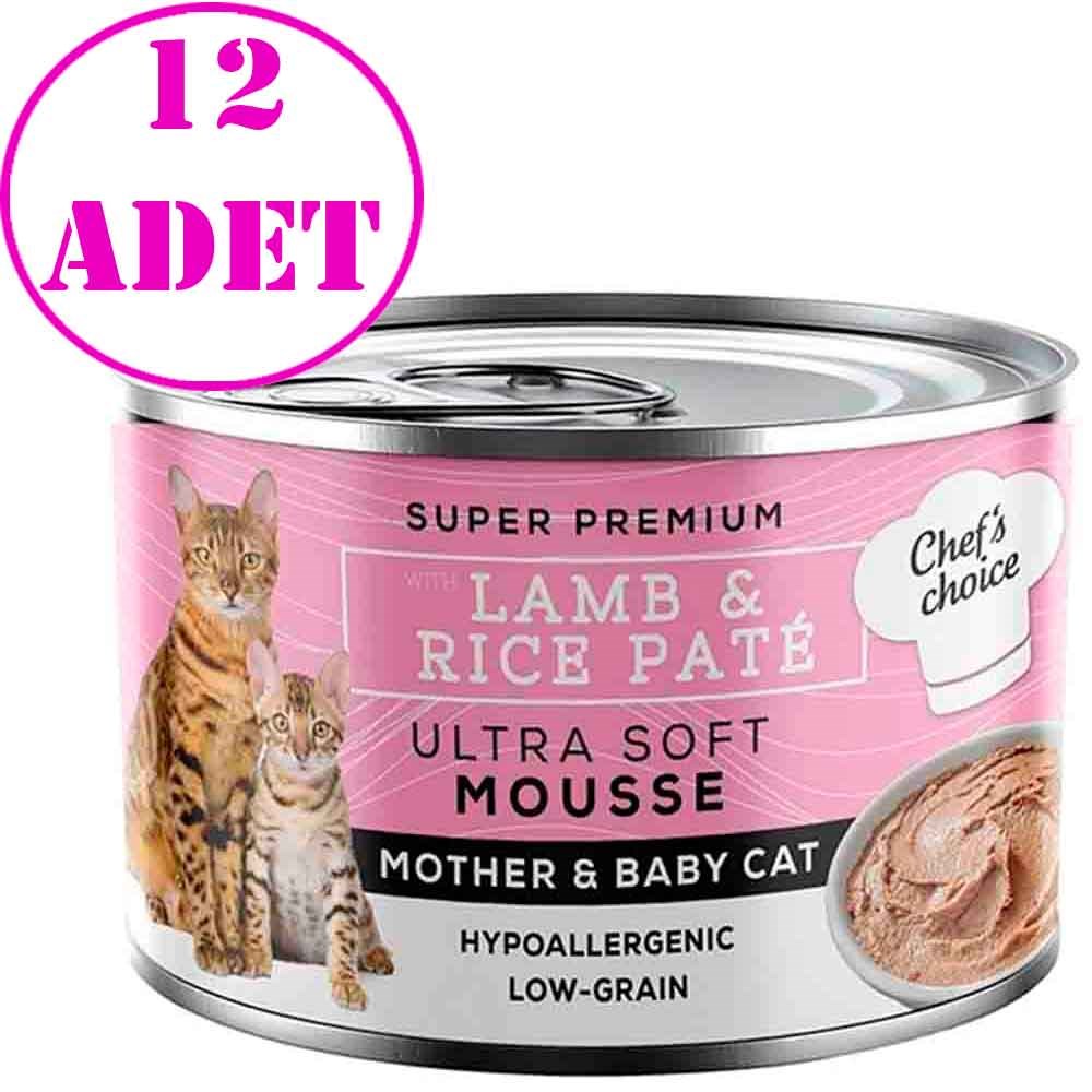 Chef's Choice Mother&Babycat Düşük Tahıllı Yavru Kedi Konservesi 200gr 12 AD 32134278 Amazon Pet Center