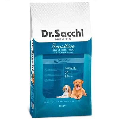 Dr Sacchi Salmonlu Köpek Maması 15 Kg 8690286589942 Dr Sacchi Yetişkin Köpek Mamaları Amazon Pet Center