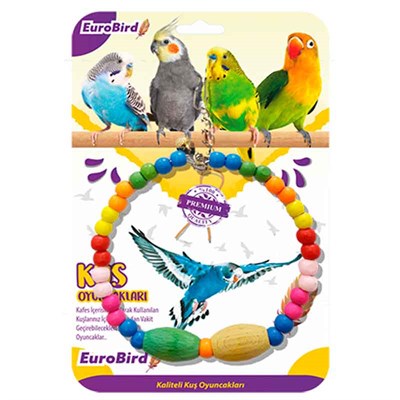 Euro Bird Kuş Oyuncağı Boncuklu Büyük Halka KY76 8681144136354 Euro Bird Kuş Oyuncakları Amazon Pet Center