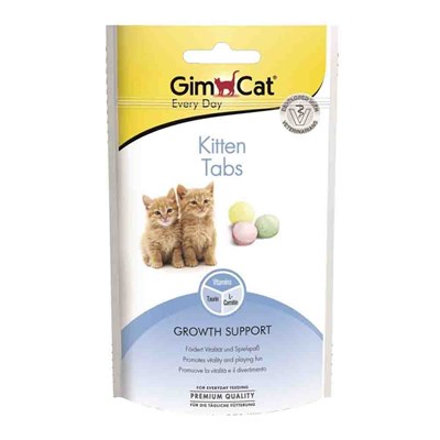 GimCat Kitten Tabs Yavru Kediler için Taurinli Multivitamin Kedi Ödülü 40gr 4002064426174 Amazon Pet Center