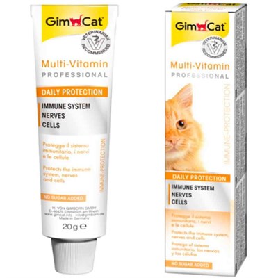 GimCat Multi Vitamin Kedi Macunu 20 Gr 4002064401379 Gimpet Kedi Vitamin Ve Ek Besinleri Amazon Pet Center