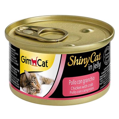Gimcat Shiny Cat Jel İçinde Tavuk ve Yengeçli Kedi Konservesi 70 gr 4002064413136 Gimpet Yetişkin Kedi Konserve Mamaları Amazon Pet Center