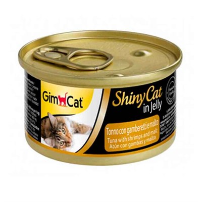 Gimcat Shiny Cat Jel İçinde Ton Balık Karides ve Malt Özlü Konserve 70 gr 4002064413259 Gimpet Yetişkin Kedi Konserve Mamaları Amazon Pet Center
