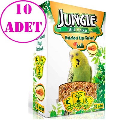 Jungle Ballı Tava Kraker 10'lu 10 AD 32126846 Jungle Muhabbet Kuşu Yemleri Amazon Pet Center
