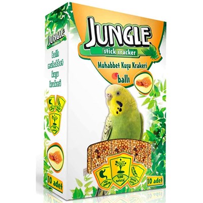 Jungle Ballı Tava Kraker 10'lu 8680468046042 Jungle Muhabbet Kuşu Yemleri Amazon Pet Center