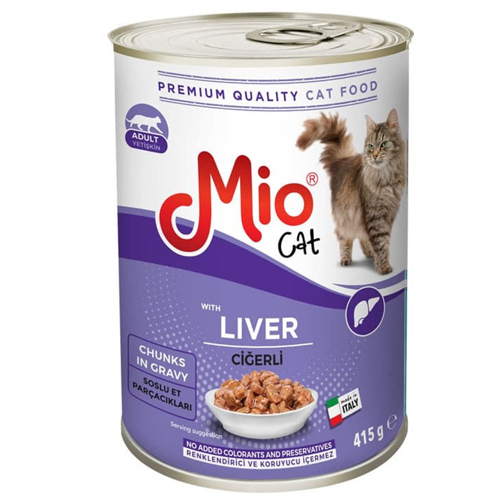 Mio Ciğerli Yetişkin Kedi Konservesi 415 gr 8680067146051 Amazon Pet Center