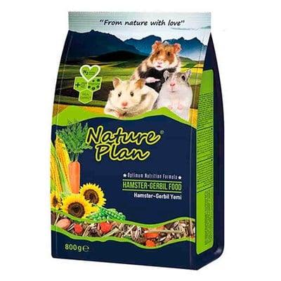 Nature Plan Hamster-Gerbil Yemi 800 Gr 8699004230111 Nature Plan Hamster Yemleri Amazon Pet Center