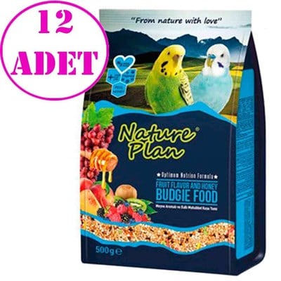 Nature Plan Premium Muhabbet Kuşu Yemi 500 Gr 12 AD 32127713 Nature Plan Koli Kuş Yemleri Amazon Pet Center