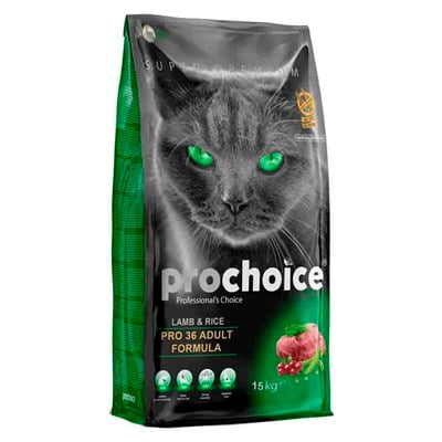 Prochoice Pro 36 Kuzulu ve Pirinçli Kedi Maması 15 Kg 8681465601029 Pro Choice Yetişkin Kedi Mamaları Amazon Pet Center