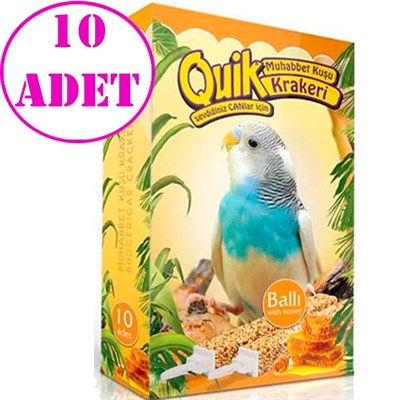 Quik Tava Kraker 10'lu 10 AD 32126839 Quik Koli Kuş Yemleri Amazon Pet Center