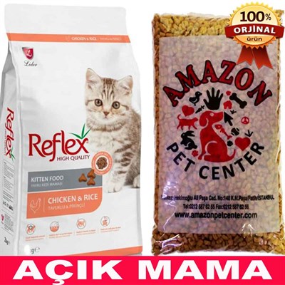 Reflex Kitten Tavuklu Yavru Kedi Maması Açık 1 Kg 32102635 Reflex Açık Kedi Maması Amazon Pet Center