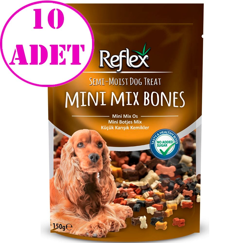 Reflex Mini Mix Bones Küçük Karışık Kemikler Yumuşak Köpek Ödülü 150gr 10 AD 32132786 Amazon Pet Center
