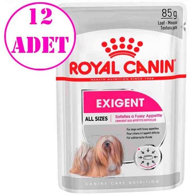 Royal Canin Exigent Köpek Konservesi 85 gr 12 Ad 32120899 Royal Canin Koli Köpek Konserve Mamaları Amazon Pet Center