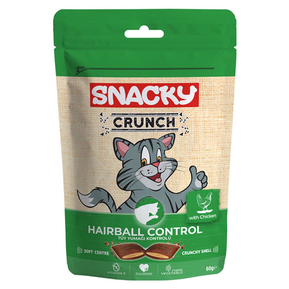 Snacky Crunchy Tavuklu Kedi Ödülü Hairball Control 60 gr 8682631202279 Amazon Pet Center