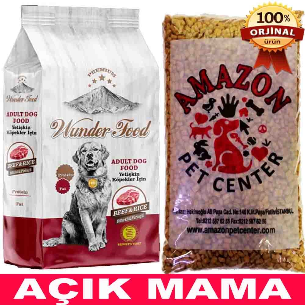 Wunder Food Biftekli Yetişkin Köpek Maması Açık 1 Kg 32132090 Amazon Pet Center